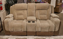 Load image into Gallery viewer, Mixed Motion - Power Reclining Loveseat With Console / Adjustable Headrest
