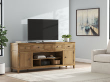 Load image into Gallery viewer, Sharlance - XL TV Stand With Fireplace Option - Light Brown
