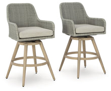 Load image into Gallery viewer, Seton Creek - Barstool With Cushion (Set of 2) - Beige / Gray
