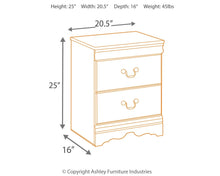 Load image into Gallery viewer, Huey Vineyard - Two Drawer Night Stand - Black
