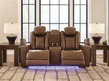 Load image into Gallery viewer, Gruaro - Power Reclining Loveseat With Console / Adjustable Headrest - Amber
