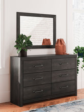 Load image into Gallery viewer, Hollivern - Dresser And Mirror - Dark Gray
