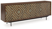 Load image into Gallery viewer, Dreggan - Accent Cabinet - Brown / Gold Finish
