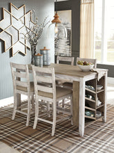 Load image into Gallery viewer, Skempton - Rectangular Counter Table With Storage - White
