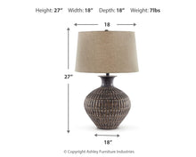 Load image into Gallery viewer, Magan - Metal Table Lamp  - Antique Bronze Finish
