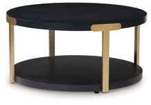 Load image into Gallery viewer, Shylore - Occasional Table Set (Set of 3) - Black / Brass Finish
