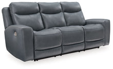 Load image into Gallery viewer, Mindanao - 2 Pc. - Power Reclining Sofa, Power Reclining Loveseat with Console - Steel
