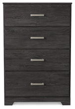 Load image into Gallery viewer, Belachime - Four Drawer Chest - Charcoal
