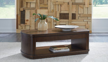 Load image into Gallery viewer, Korestone - Lift Top Cocktail Table - Dark Brown
