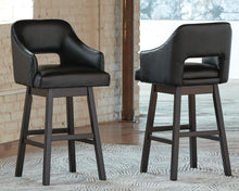 Load image into Gallery viewer, Tallenger - Upholstered Swivel Barstool (Set of 2)
