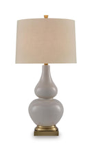 Load image into Gallery viewer, Weswick - Ceramic Table Lamp - Cream / Gold Finish
