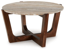 Load image into Gallery viewer, Tanidore - Round Cocktail Table - Warm Brown
