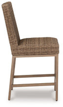 Load image into Gallery viewer, Walton Bridge - 5 Pc. - Square Bar Table W/Fire Pit, 4 Barstools - Driftwood
