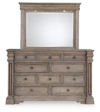 Load image into Gallery viewer, Blairhurst - Dresser And Mirror - Light Grayish Brown
