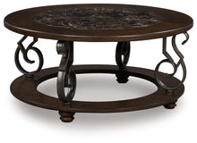 Load image into Gallery viewer, Frallyn - Round Cocktail Table - Dark Brown
