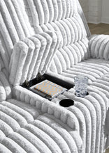 Load image into Gallery viewer, Rhines Falls - Double Reclining Power Loveseat With Console - Alloy
