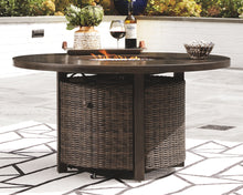 Load image into Gallery viewer, Paradise Trail - 5 Pc. - Conversation Set with 4 Swivel Lounge Chairs - Medium Brown

