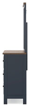 Load image into Gallery viewer, Landocken - Dresser and Mirror - Brown / Blue
