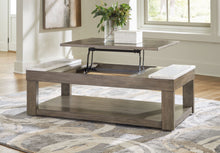 Load image into Gallery viewer, Loyaska - Lift Top Cocktail Table - Grayish Brown / White
