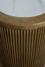 Load image into Gallery viewer, Camdill - Round End Table - Light Brown / White
