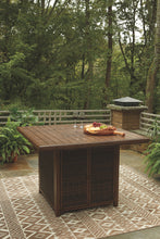 Load image into Gallery viewer, Paradise Trail - Square Bar Table w/Fire Pit - Medium Brown
