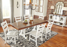 Load image into Gallery viewer, Valebeck - Rectangular Dining Room Table - White / Brown
