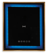 Load image into Gallery viewer, Rexwell - Accent Table With Speaker - Black / Gold Finish
