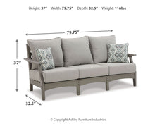 Load image into Gallery viewer, Visola - Sofa with Cushion - Gray
