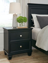Load image into Gallery viewer, Lanolee - Two Drawer Nightstand - Black
