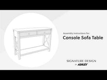 Load and play video in Gallery viewer, Freedan - Console Sofa Table - Grayish Brown
