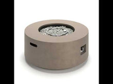 Load and play video in Gallery viewer, Midnight Mountain - Round Fire Pit With Tank Cover - Light Brown
