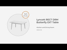 Load and play video in Gallery viewer, Lyncott - Rectangular Dining Room Butterfly Extension Table - Brown

