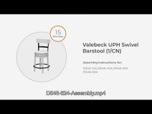 Load and play video in Gallery viewer, Valebeck - Full Back Swivel Stool
