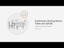 Load and play video in Gallery viewer, Gesthaven - Dining Room Table Set
