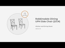 Load and play video in Gallery viewer, Robbinsdale - Dining Upholstered Side Chair (Set of 2) - Antique White
