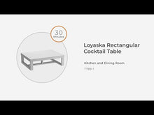 Load and play video in Gallery viewer, Loyaska - Rectangular Cocktail Table - Brown / Ivory
