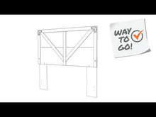 Load and play video in Gallery viewer, Shawburn - Crossbuck Headboard
