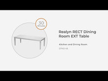 Load and play video in Gallery viewer, Realyn - Rectangular Dining Room Extension Table - Chipped White
