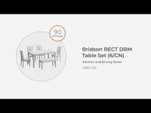 Load and play video in Gallery viewer, Bridson - RECT DRM Table Set (Set of 6) - Gray
