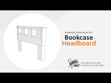 Load and play video in Gallery viewer, Trinell - Youth Bookcase Headboard
