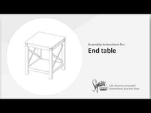 Load and play video in Gallery viewer, Freedan - Square End Table - Grayish Brown
