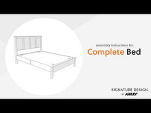 Load and play video in Gallery viewer, Kerisden - Panel Complete Bed Frame
