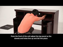 Load and play video in Gallery viewer, Roddinton - XL TV Stand w/Fireplace Option - Dark Brown
