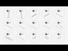 Load and play video in Gallery viewer, Yarlow - Home Office Desk and Shelf - Black
