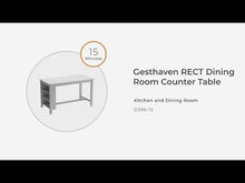 Load and play video in Gallery viewer, Gesthaven - Rectangular Dining Room Counter Table
