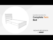 Load and play video in Gallery viewer, Kozmour - Bookcase Complete Bed Frame
