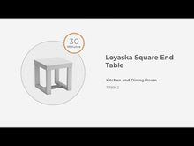 Load and play video in Gallery viewer, Loyaska - Square End Table - Brown / Ivory
