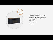 Load and play video in Gallery viewer, Landocken - 83" TV Stand With Electric Fireplace - Two-tone
