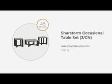 Load and play video in Gallery viewer, Sharstorm - Occasional Table Set (Set of 3) - Two-tone Gray
