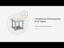 Load and play video in Gallery viewer, Havalance - Rectangular End Table - Gray / White
